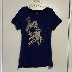 GAP Navy Graphic Short Sleeve Tee
